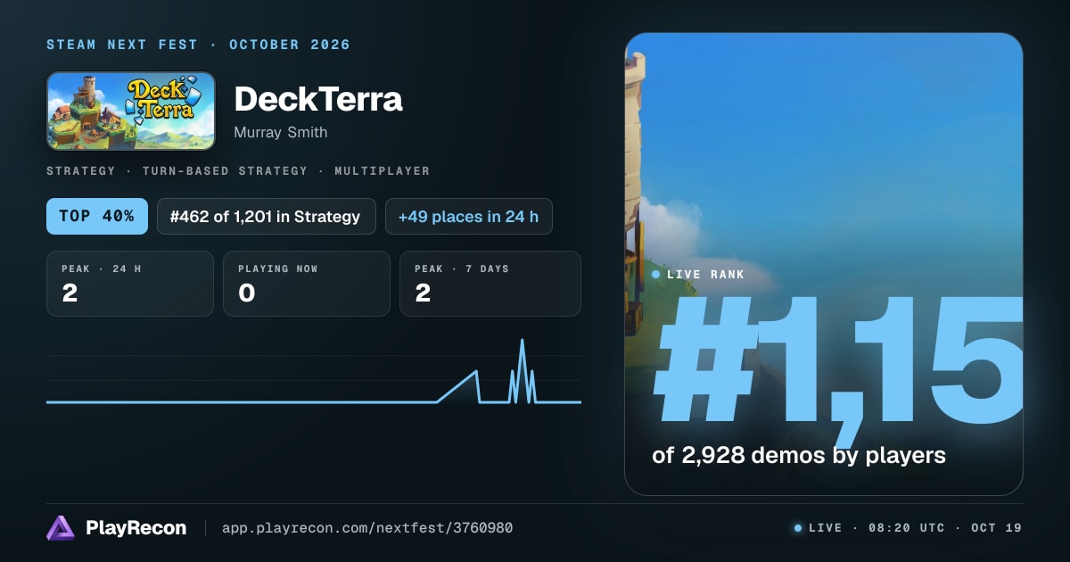 DeckTerra in Steam Next Fest