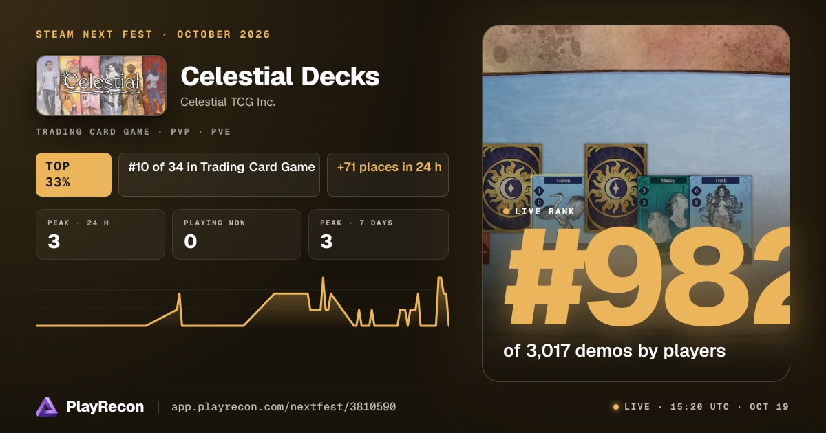 Celestial Decks en el Steam Next Fest