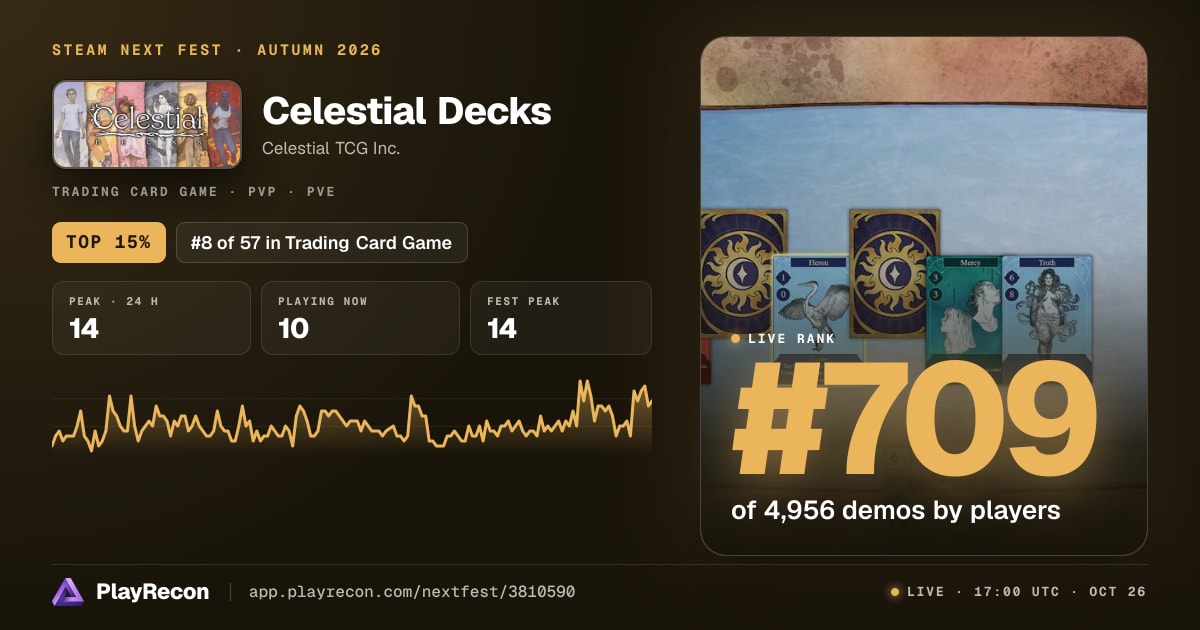 Celestial Decks en el Steam Next Fest