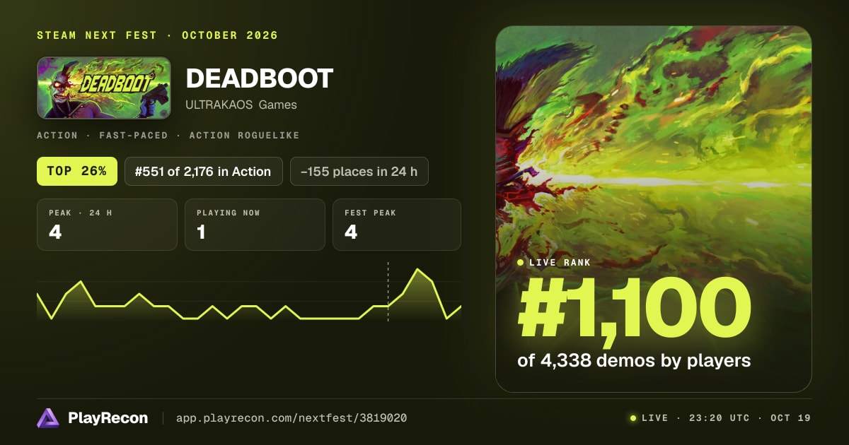 DEADBOOT in Steam Next Fest
