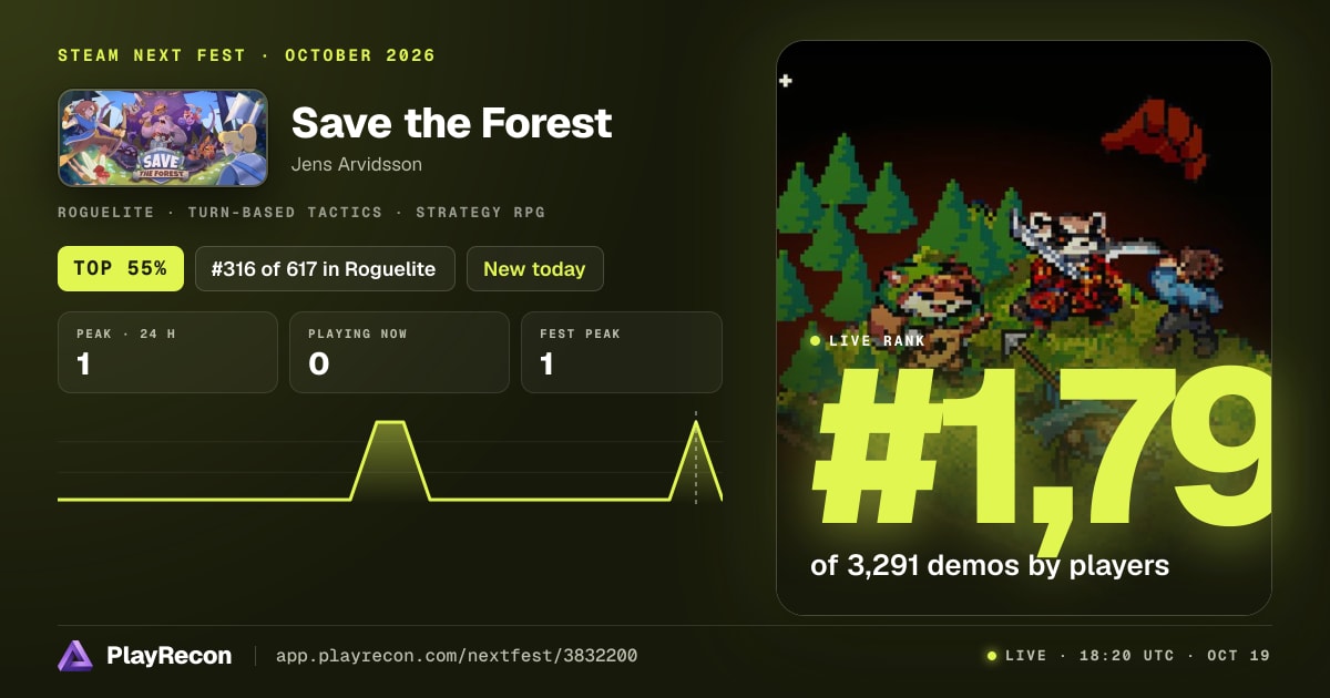 Save the Forest на Steam Next Fest