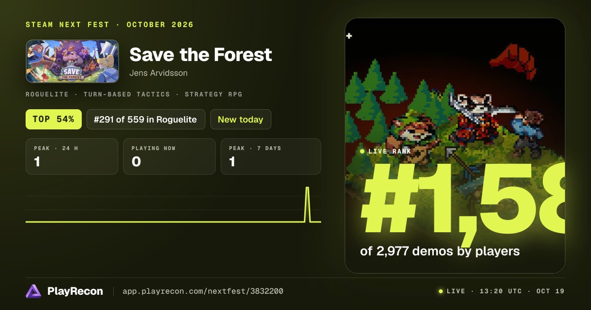 Save the Forest en el Steam Next Fest