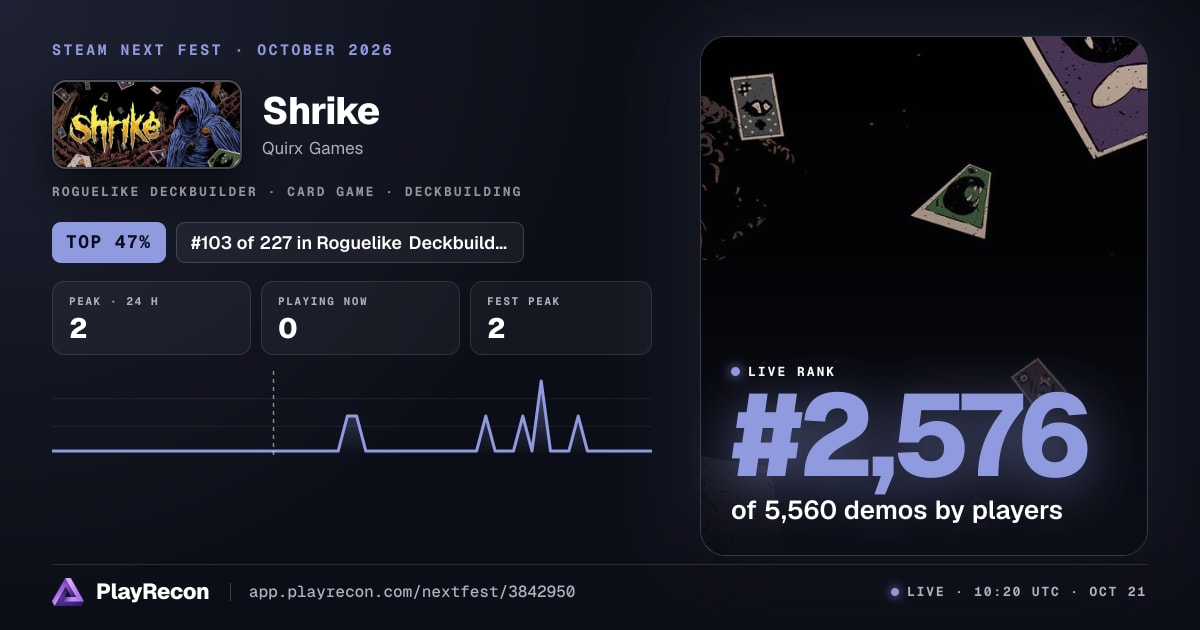 Shrike in Steam Next Fest