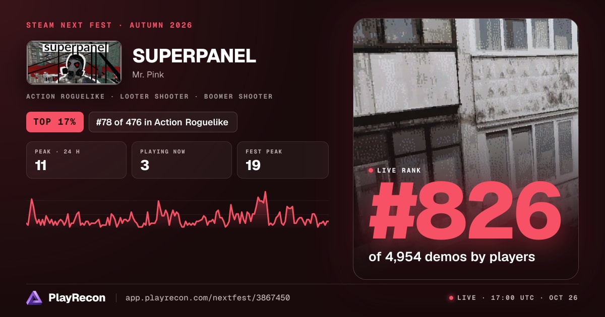 SUPERPANEL in Steam Next Fest