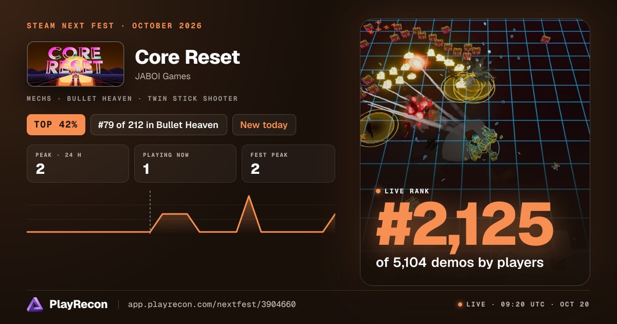 Core Reset au Steam Next Fest