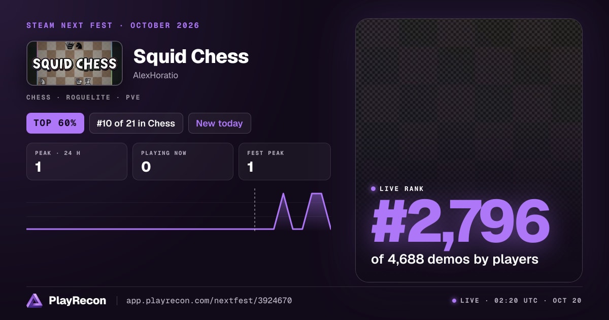Squid Chess in Steam Next Fest