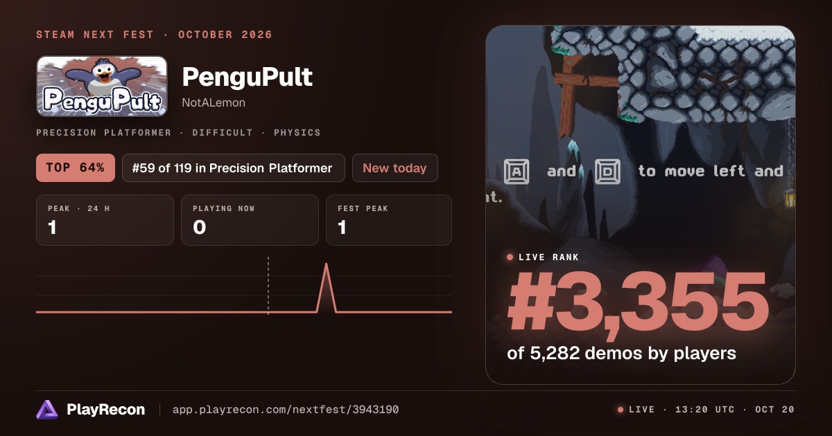 PenguPult im Steam Next Fest