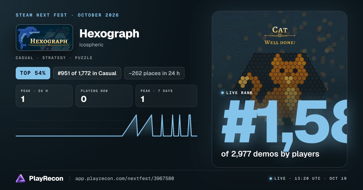 Hexograph in Steam Next Fest