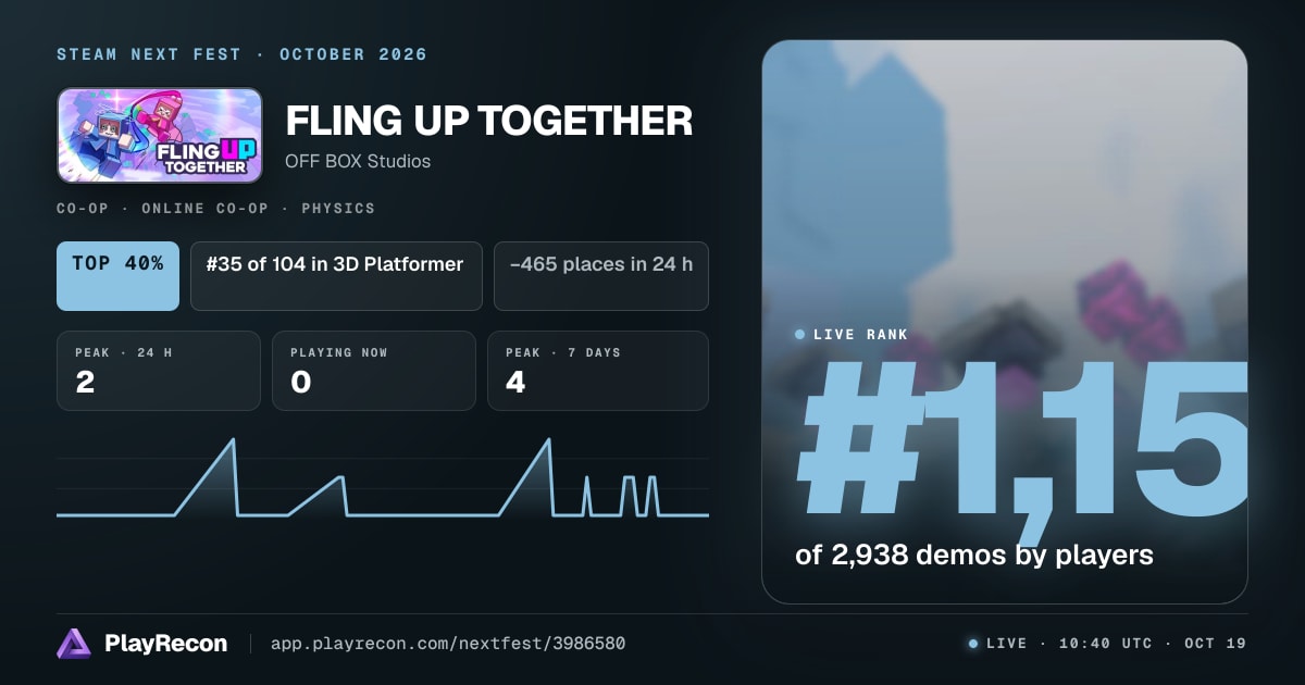 FLING UP TOGETHER en el Steam Next Fest