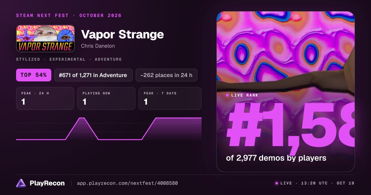 Vapor Strange in Steam Next Fest