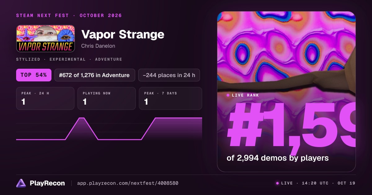 Vapor Strange au Steam Next Fest