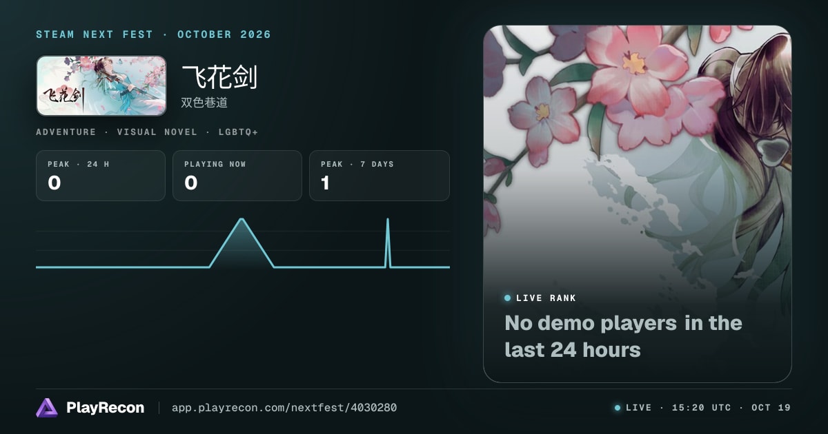 飞花剑 au Steam Next Fest