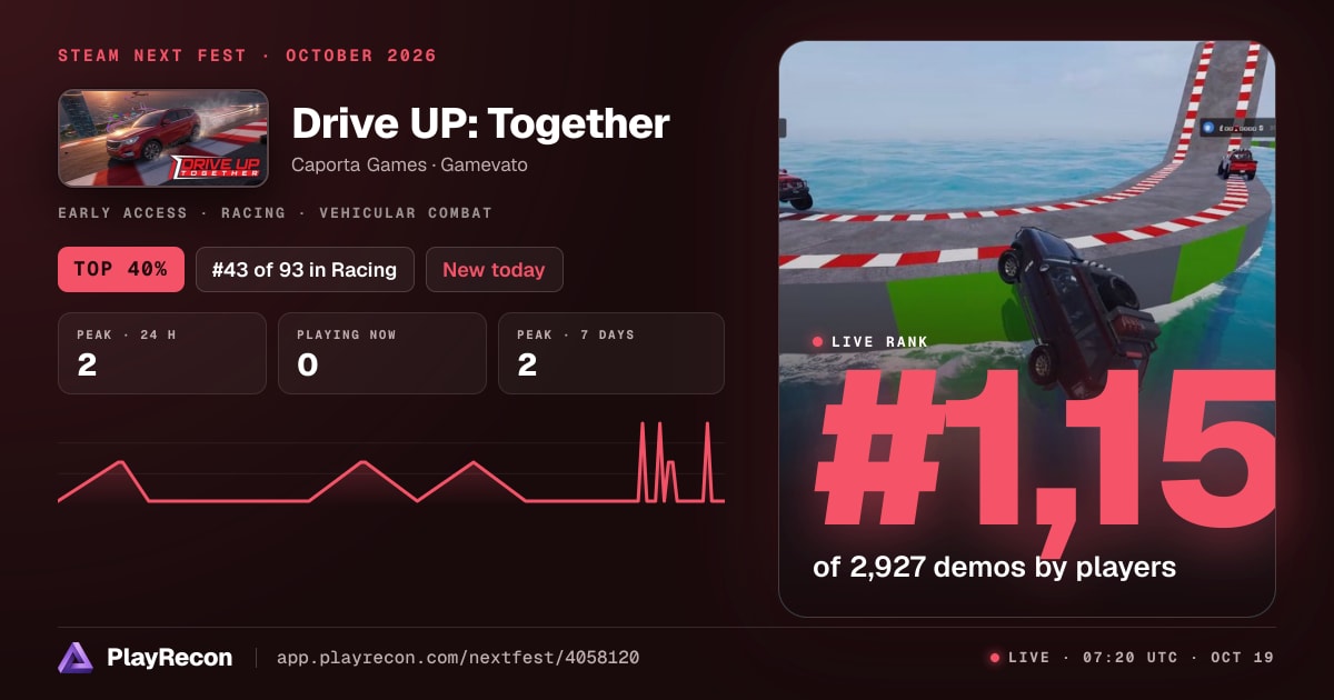 Drive UP: Together in Steam Next Fest
