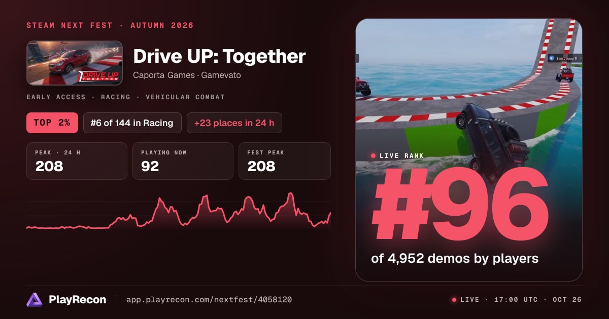 Drive UP: Together in Steam Next Fest