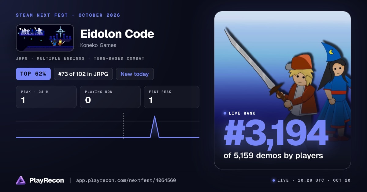Eidolon Code in Steam Next Fest