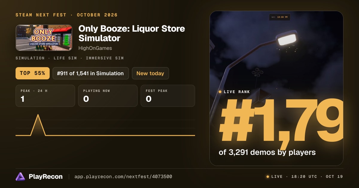 Only Booze: Liquor Store Simulator in Steam Next Fest