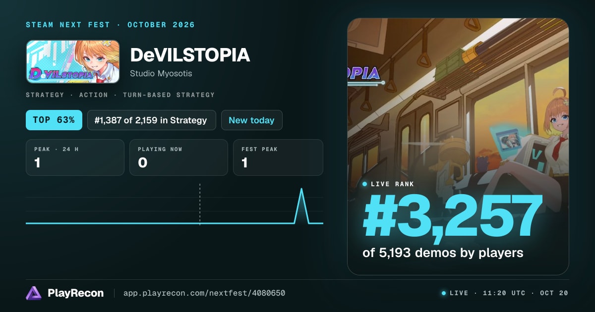 DeVILSTOPIA in Steam Next Fest