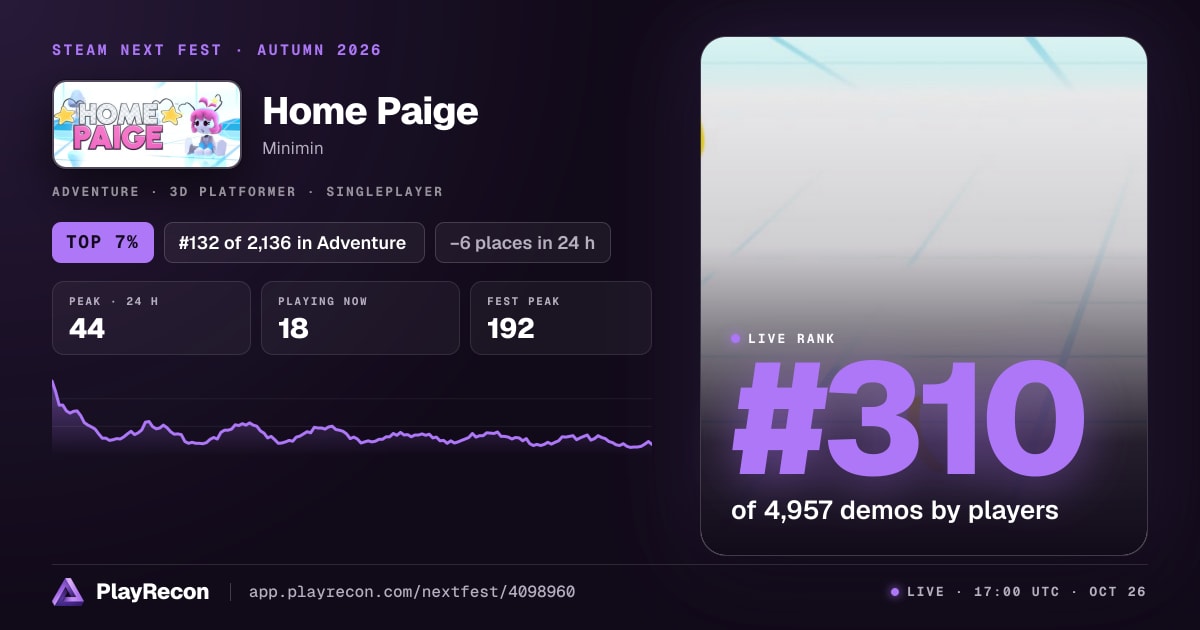 Home Paige на Steam Next Fest