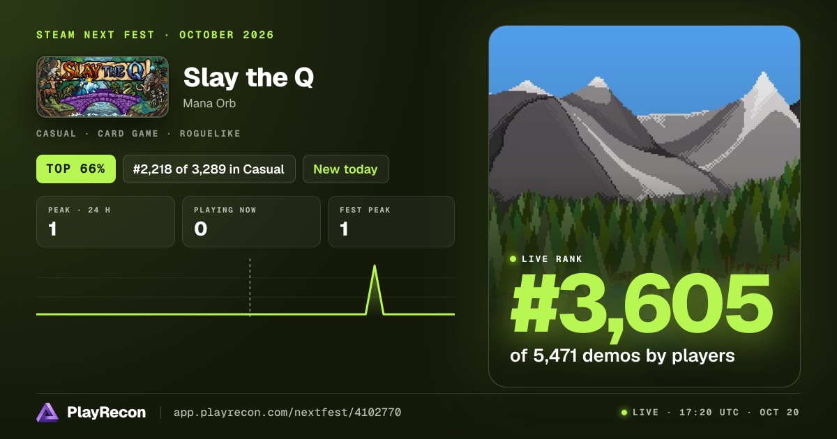 Slay the Q im Steam Next Fest