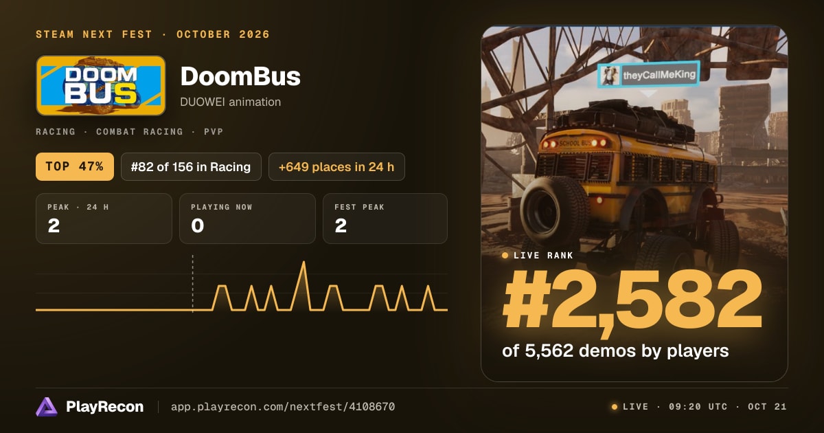 DoomBus im Steam Next Fest