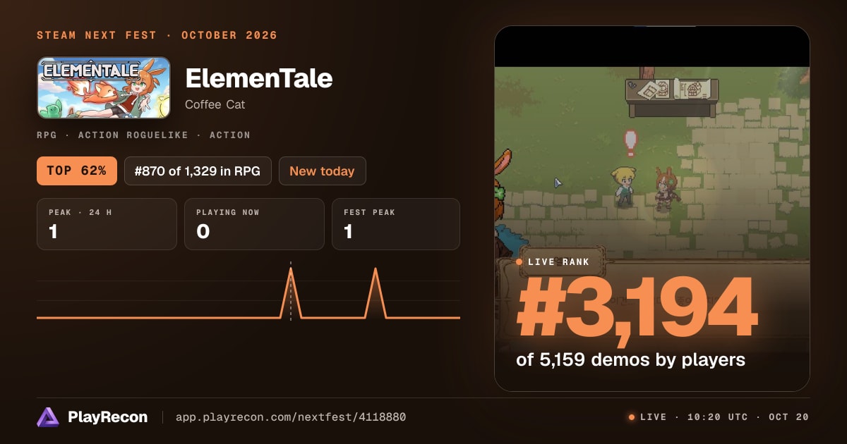 ElemenTale im Steam Next Fest