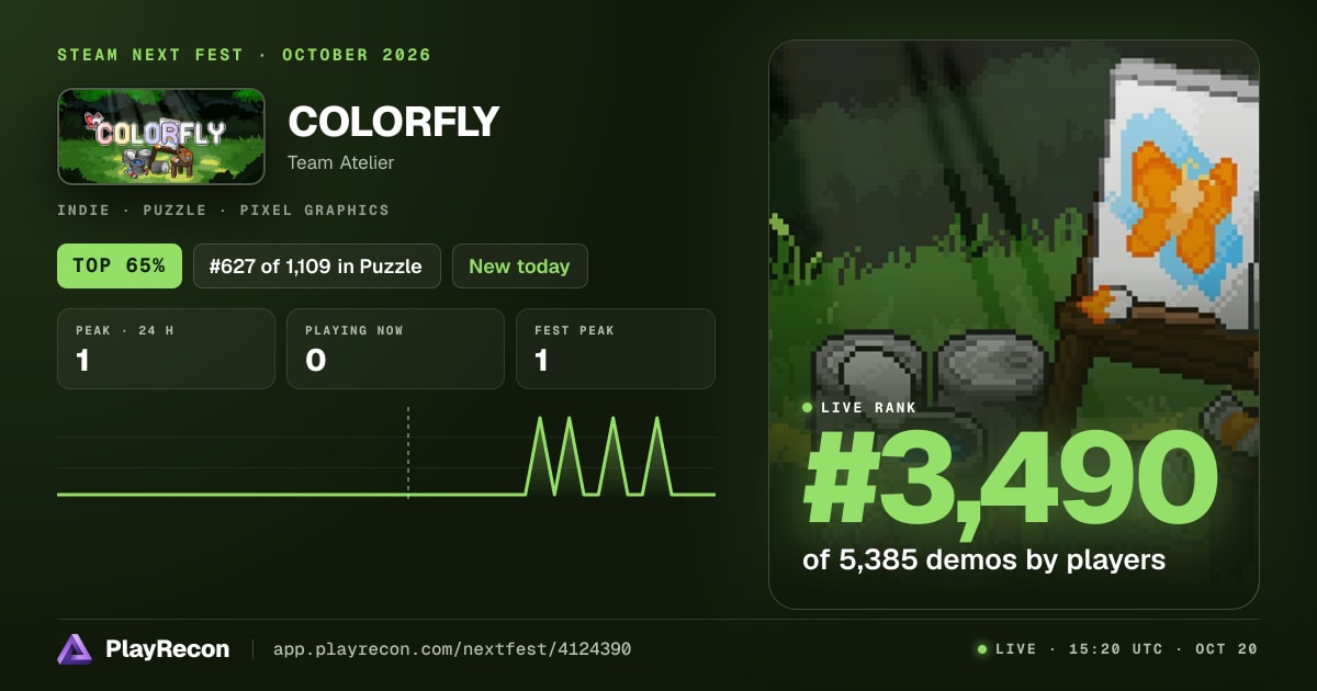 COLORFLY на Steam Next Fest