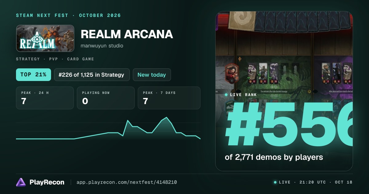  REALM ARCANA in Steam Next Fest