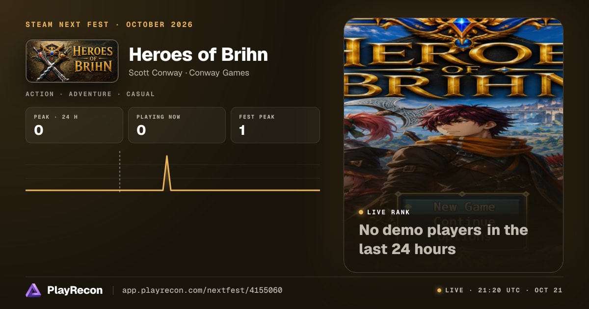 Heroes of Brihn im Steam Next Fest