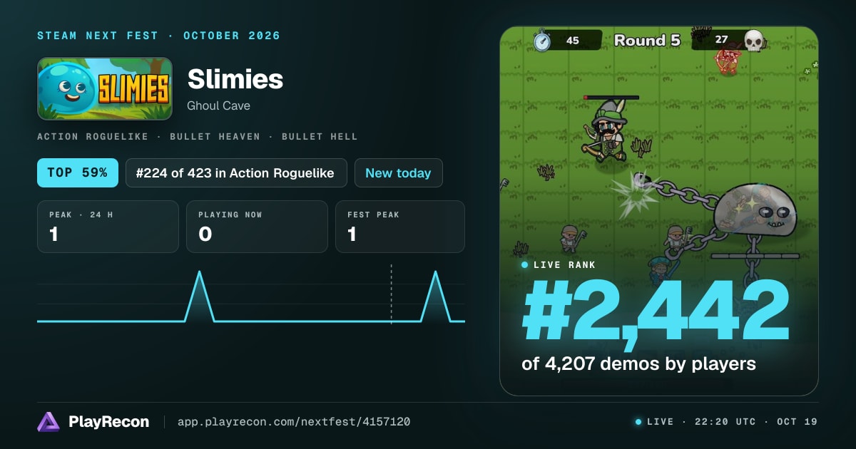 Slimies allo Steam Next Fest