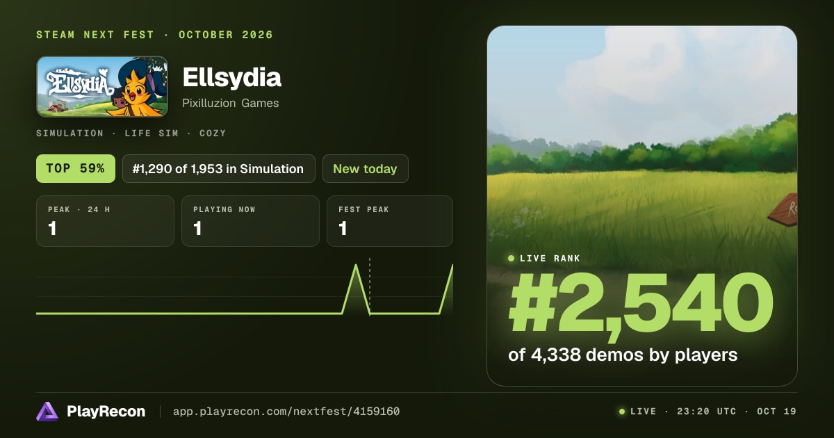 Ellsydia in Steam Next Fest