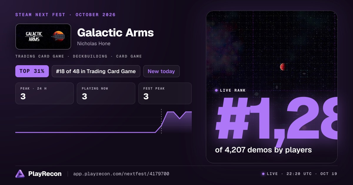 Galactic Arms allo Steam Next Fest
