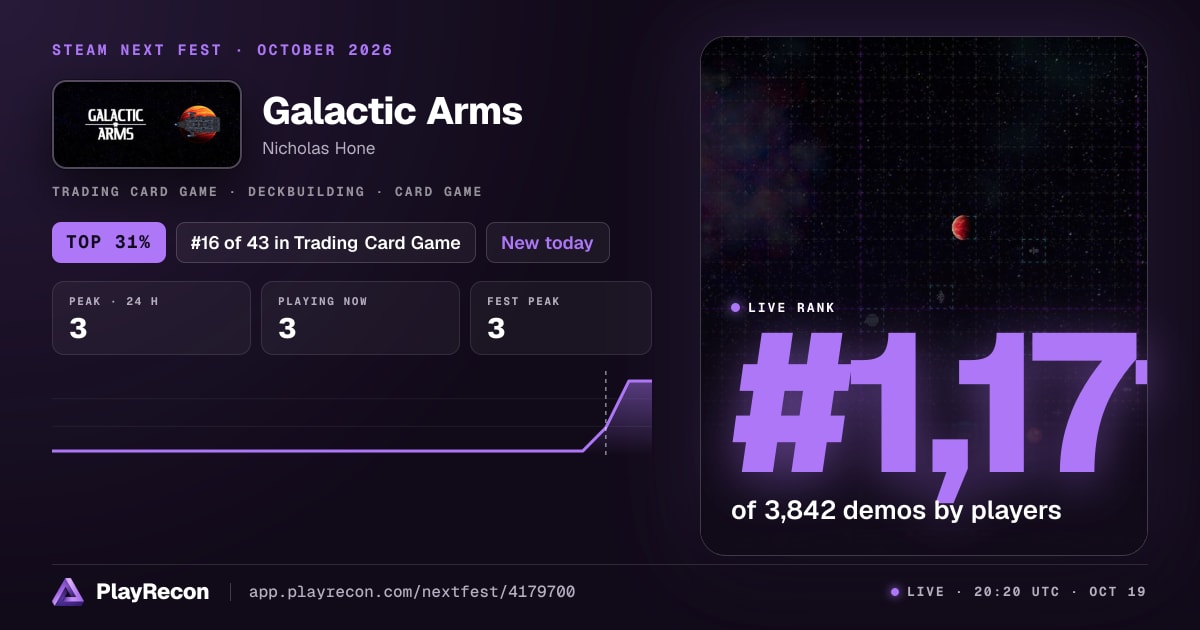 Galactic Arms in Steam Next Fest