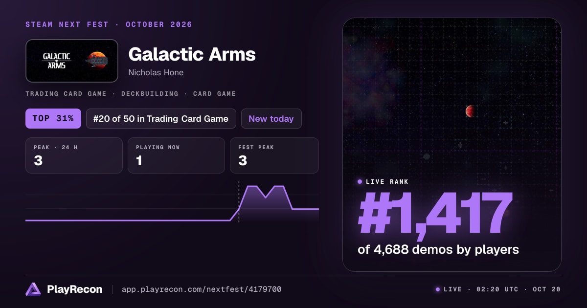 Galactic Arms en el Steam Next Fest