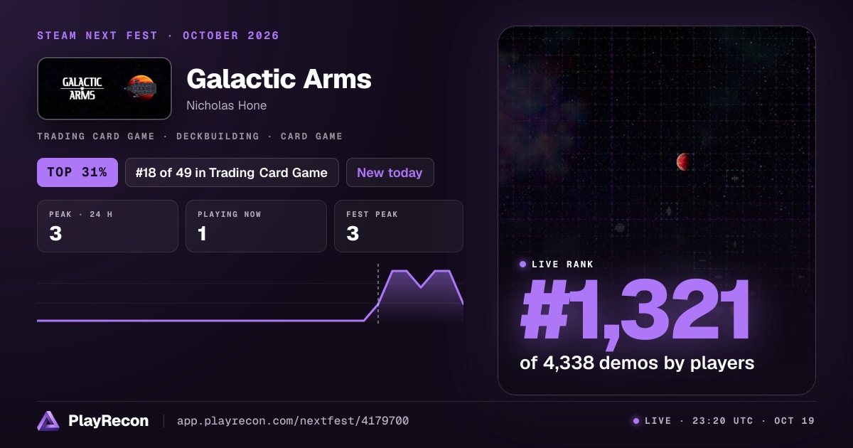 Galactic Arms au Steam Next Fest