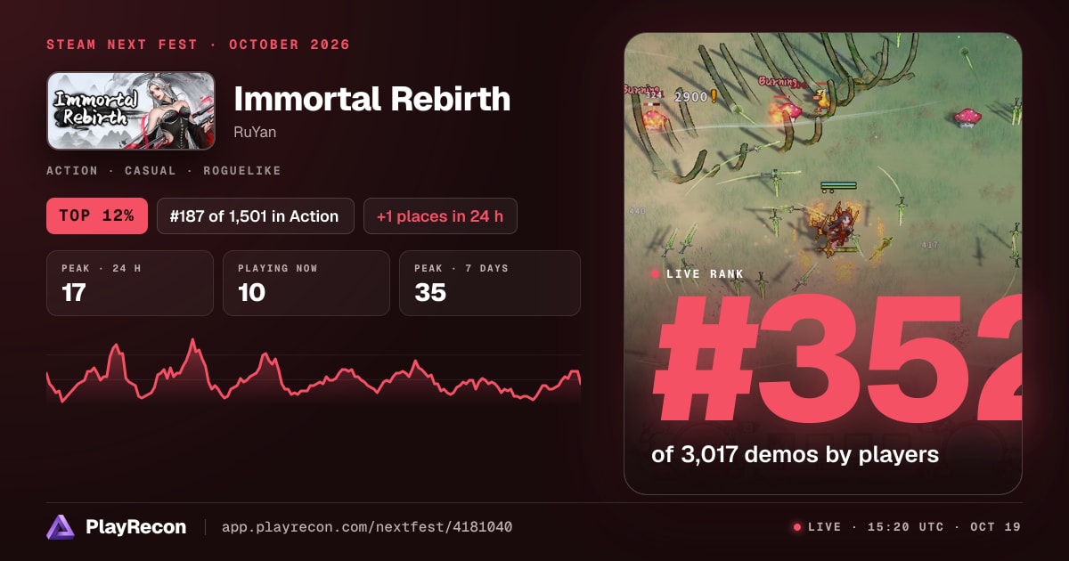 Immortal Rebirth en el Steam Next Fest