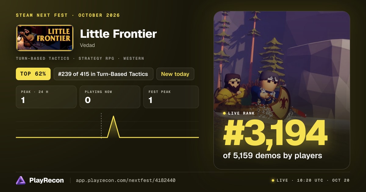 Little Frontier in Steam Next Fest