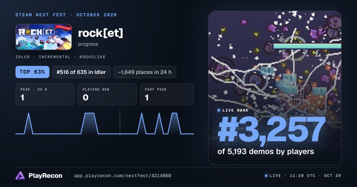 rock[et] in Steam Next Fest
