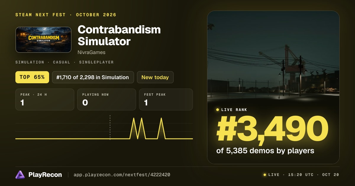 Contrabandism Simulator in Steam Next Fest