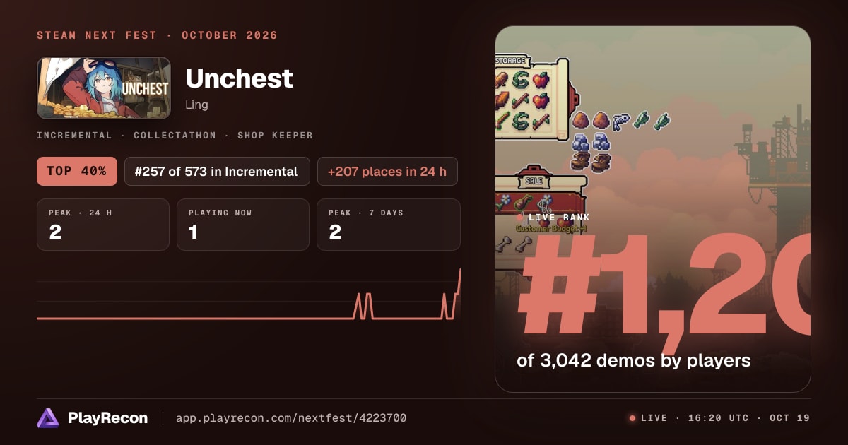 Unchest in Steam Next Fest