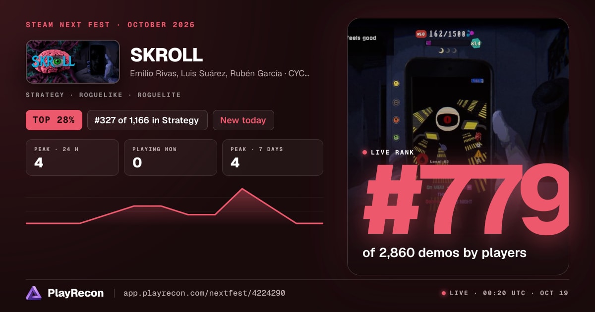 SKROLL en el Steam Next Fest