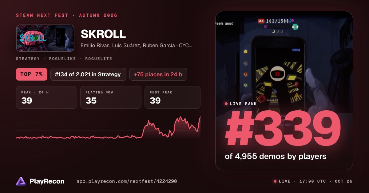 SKROLL in Steam Next Fest