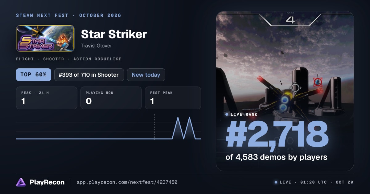 Star Striker au Steam Next Fest
