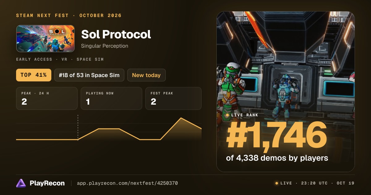 Sol Protocol на Steam Next Fest