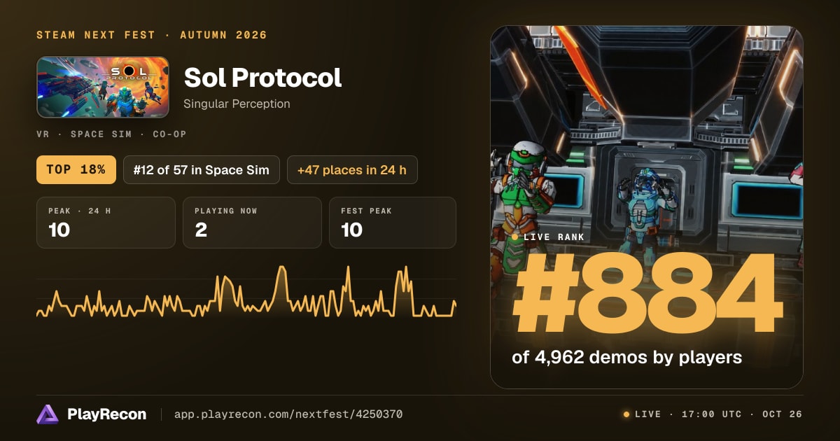 Sol Protocol in Steam Next Fest