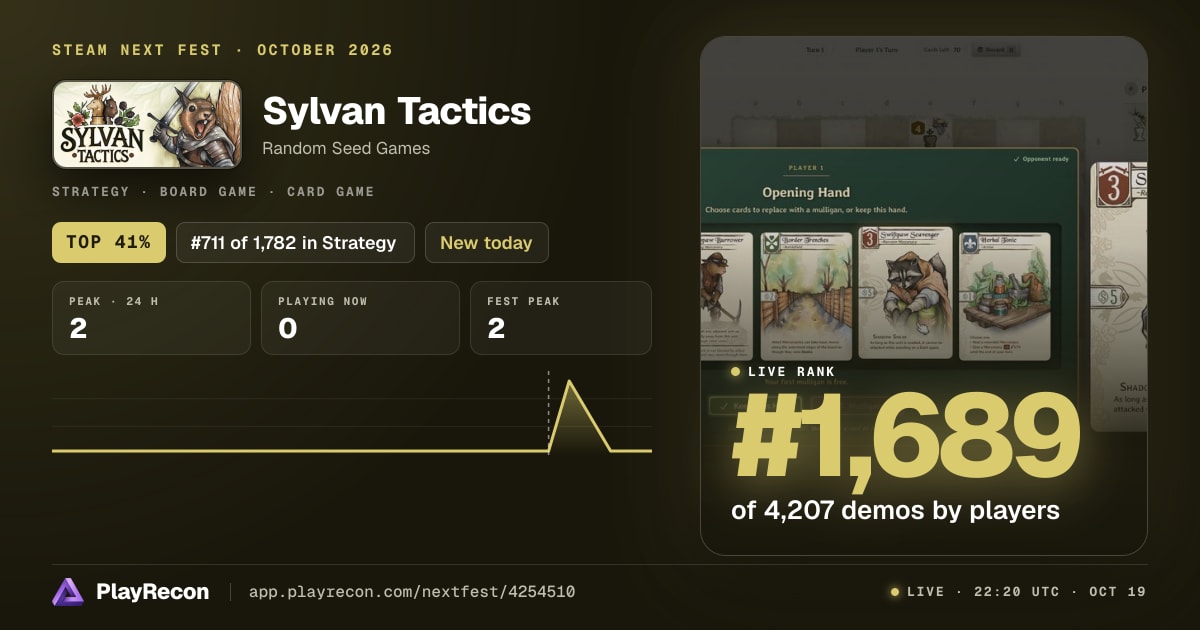 Sylvan Tactics in Steam Next Fest