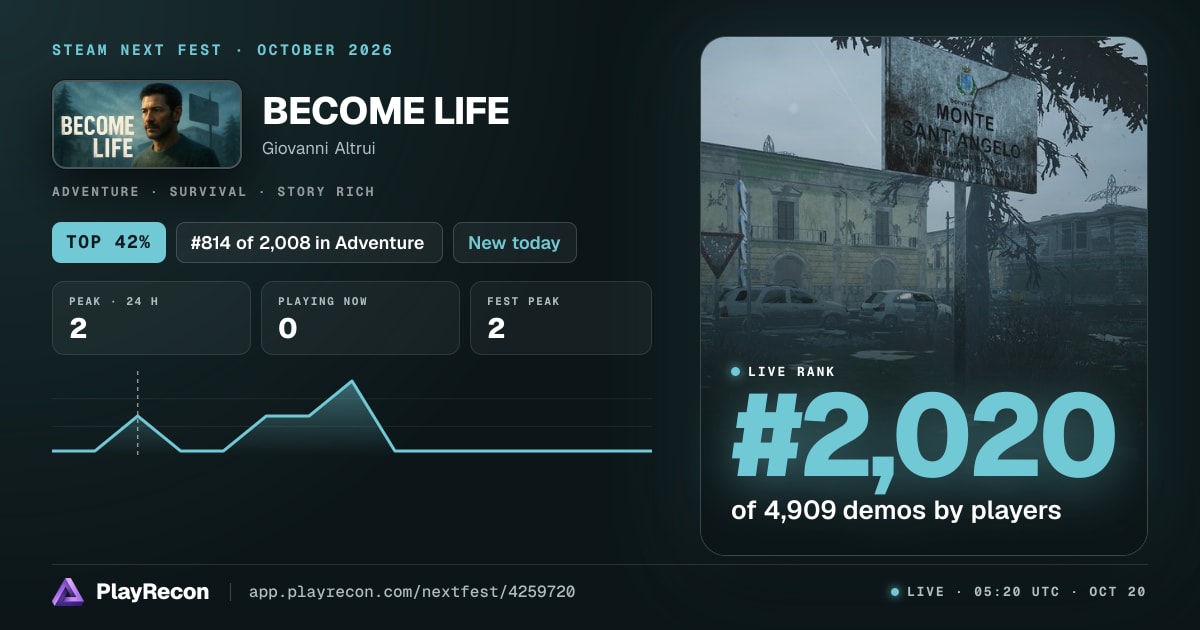BECOME LIFE на Steam Next Fest
