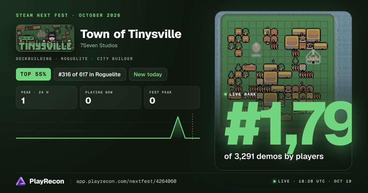 Town of Tinysville in Steam Next Fest