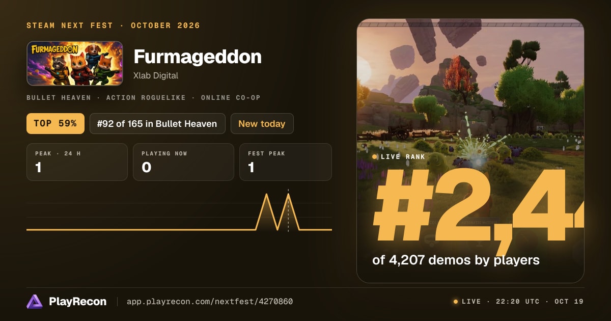 Furmageddon in Steam Next Fest