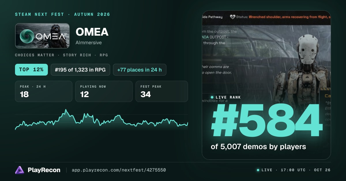 OMEA in Steam Next Fest