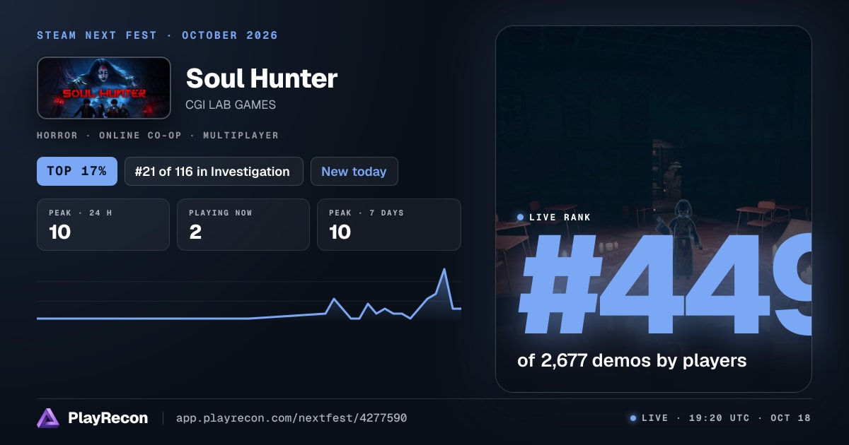 Soul Hunter in Steam Next Fest